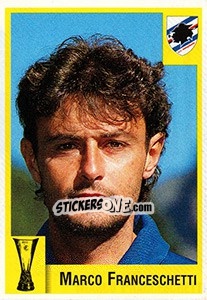 Sticker Marco Franceschetti - Calcio Coppe 1997-1998 n. 141 - Panini