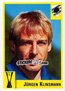 Sticker Jürgen Klinsmann - Calcio Coppe 1997-1998 n. 147 - Panini