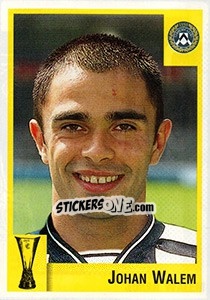 Sticker Johan Walem - Calcio Coppe 1997-1998 n. 165 - Panini