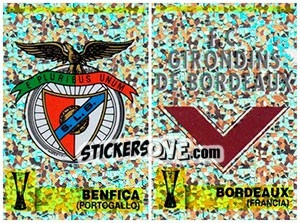 Sticker Scudetto (Benfica - Bordeaux) - Calcio Coppe 1997-1998 n. 170 - Panini