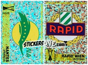 Sticker Scudetto (Nantes - Rapid Wien) - Calcio Coppe 1997-1998 n. 173 - Panini