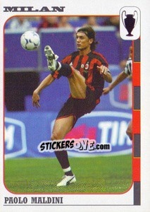 Sticker Paolo Maldini - Calcio Coppe 2003-2004 n. 6 - Panini