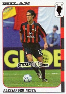 Sticker Alessandro Nesta - Calcio Coppe 2003-2004 n. 7 - Panini
