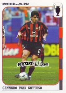 Sticker Gennaro Ivan Gattuso - Calcio Coppe 2003-2004 n. 11 - Panini