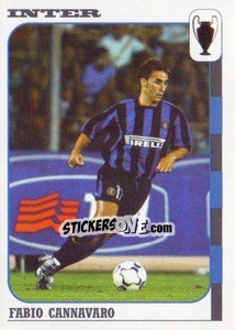 Sticker Fabio Cannavaro - Calcio Coppe 2003-2004 n. 41 - Panini