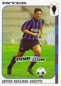 Sticker Javier Adelmar Zanetti - Calcio Coppe 2003-2004 n. 44 - Panini