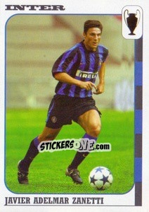 Figurina Javier Adelmar Zanetti - Calcio Coppe 2003-2004 - Panini