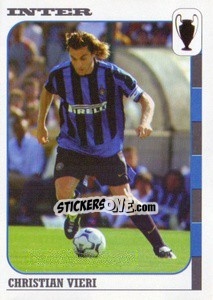 Figurina Christian Vieri - Calcio Coppe 2003-2004 - Panini