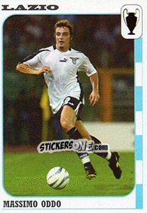 Sticker Massimo Oddo - Calcio Coppe 2003-2004 - Panini