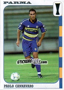 Sticker Paolo Cannavaro - Calcio Coppe 2003-2004 - Panini