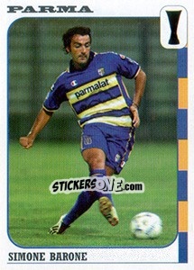 Sticker Simone Barone - Calcio Coppe 2003-2004 - Panini