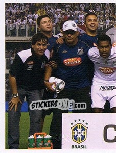 Sticker Campeão da Copa do Brasil 2010 - Santos 100 Anos - Panini