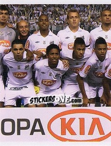 Sticker Campeão da Copa do Brasil 2010 - Santos 100 Anos n. 225 - Panini