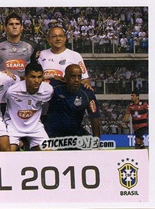 Sticker Campeão da Copa do Brasil 2010 - Santos 100 Anos - Panini