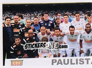 Sticker Estadual com folga - Santos 100 Anos n. 239 - Panini