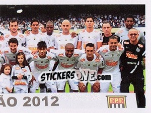 Sticker Estadual com folga - Santos 100 Anos n. 240 - Panini