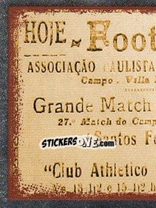 Sticker Primeiro jogo - Santos 100 Anos - Panini