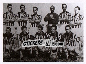 Sticker Time campeão de 1955 - Santos 100 Anos n. 49 - Panini