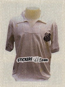 Cromo Camisa da década de 1960 - Santos 100 Anos - Panini