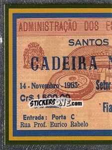 Figurina Relíquia - Santos 100 Anos n. 80 - Panini