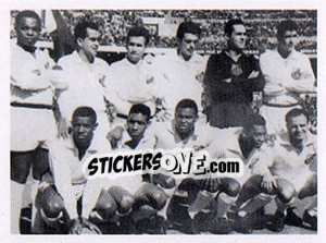 Cromo Santos x Botafogo - 1962 - Santos 100 Anos - Panini