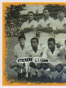 Sticker Sanistas em Benin - Santos 100 Anos n. 128 - Panini