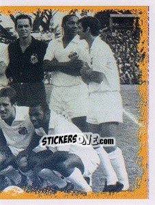Sticker Sanistas em Benin - Santos 100 Anos n. 129 - Panini