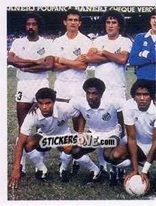 Cromo Vice brasileiro - 1983 - Santos 100 Anos - Panini