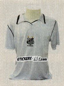 Cromo Camisa de 1990 - Santos 100 Anos - Panini