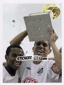 Figurina 2004 - é Campeãooo!!! - Santos 100 Anos - Panini