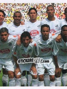 Sticker Bicampeão brasileiro 2004 - Santos 100 Anos n. 208 - Panini