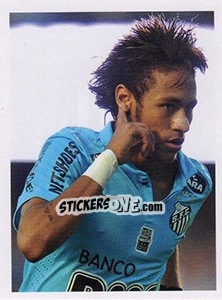 Sticker Homenagem - Neymar - Santos 100 Anos n. 217 - Panini