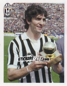 Figurina Paolo Rossi con il Pallone d'Oro - Juventus 2011-2012 - Footprint