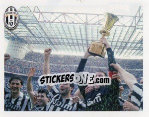 Sticker 1990 - Capitan Tacconi alza Coppa Italia