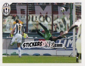 Figurina Trezeguet segna l'1:0 decisivo a San Siro - Juventus 2011-2012 - Footprint