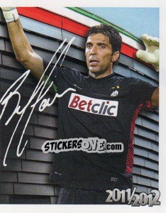 Cromo 1 - Gianluigi Buffon Autografo - Juventus 2011-2012 - Footprint