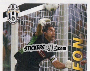 Sticker Buffon In Azione - Juventus 2011-2012 - Footprint