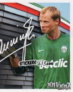 Sticker 13 - Alexander Manninger Autigrafo - Juventus 2011-2012 n. 159 - Footprint