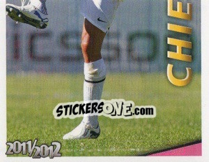 Sticker Chiellini in Azione - Juventus 2011-2012 - Footprint