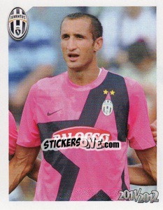 Sticker Giorgio Chiellini - Juventus 2011-2012 - Footprint