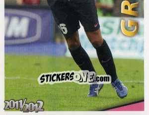 Sticker Grosso in Azione - Juventus 2011-2012 - Footprint