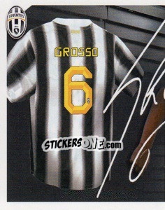 Cromo 6 - Fabio Grosso Autografo - Juventus 2011-2012 - Footprint