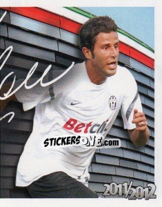 Cromo 6 - Fabio Grosso Autografo - Juventus 2011-2012 - Footprint