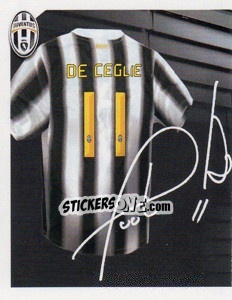 Sticker 11 - Paolo di Ceglie Autografo - Juventus 2011-2012 - Footprint