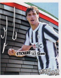 Figurina 11 - Paolo di Ceglie Autografo - Juventus 2011-2012 - Footprint