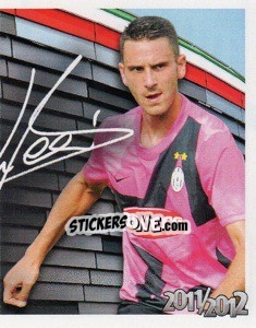 Cromo 19 - Leonardo Bonucci Autografo - Juventus 2011-2012 - Footprint