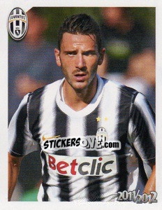 Sticker Leonardo Bonucci - Juventus 2011-2012 n. 194 - Footprint