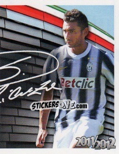 Cromo 5 - Michele Pazienza Autografo - Juventus 2011-2012 - Footprint