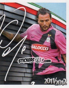 Figurina 7 - Simone Pepe Autografo - Juventus 2011-2012 - Footprint