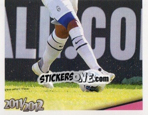 Sticker Pepe in Azione - Juventus 2011-2012 - Footprint